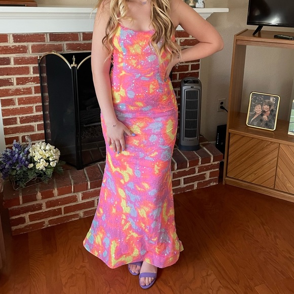 Clarisse Designs Tie Dye Prom Dress - Picture 3 of 6